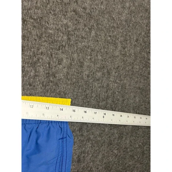 Vilebrequin swim trunks shorts mens blue Large logo lightweight beach lined read - Picture 6 of 9